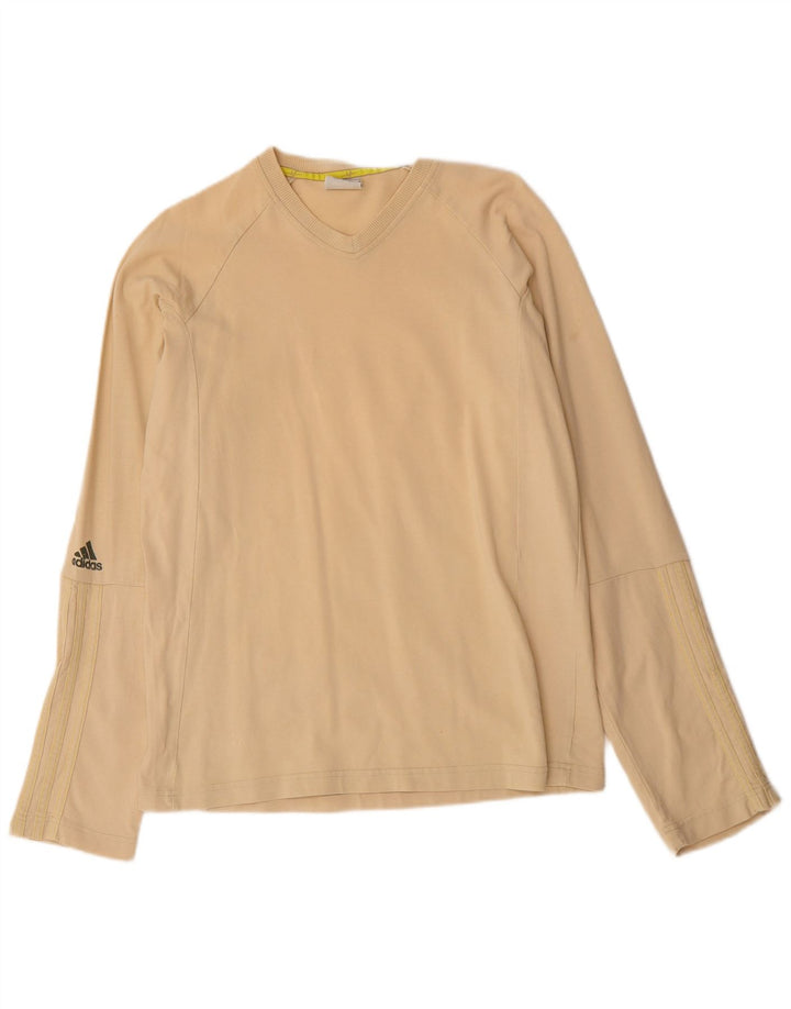 ADIDAS Haut à manches longues pour homme en coton beige moyen