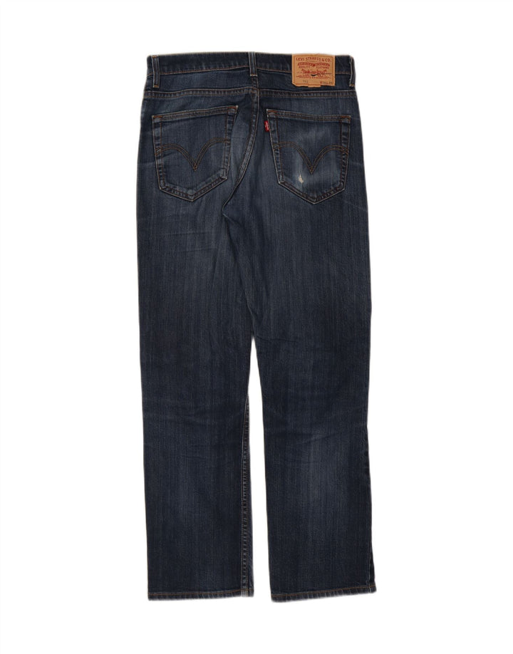 LEVI'S Mens 752 Straight Jeans W30 L29 Blue Cotton Vintage Levi's and Second-Hand Levi's from Messina Hembry 