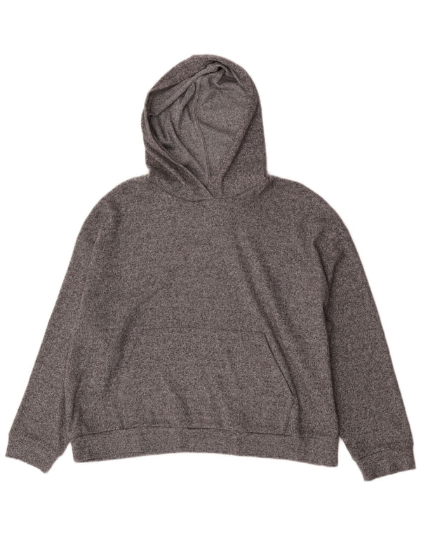 Marks & Spencer Pull à capuche surdimensionné pour femme UK 18 XL Gris moucheté
