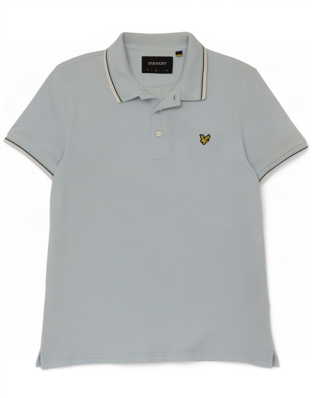 Lyle & Scott Polo Homme Bleu Moyen Rayé Coton