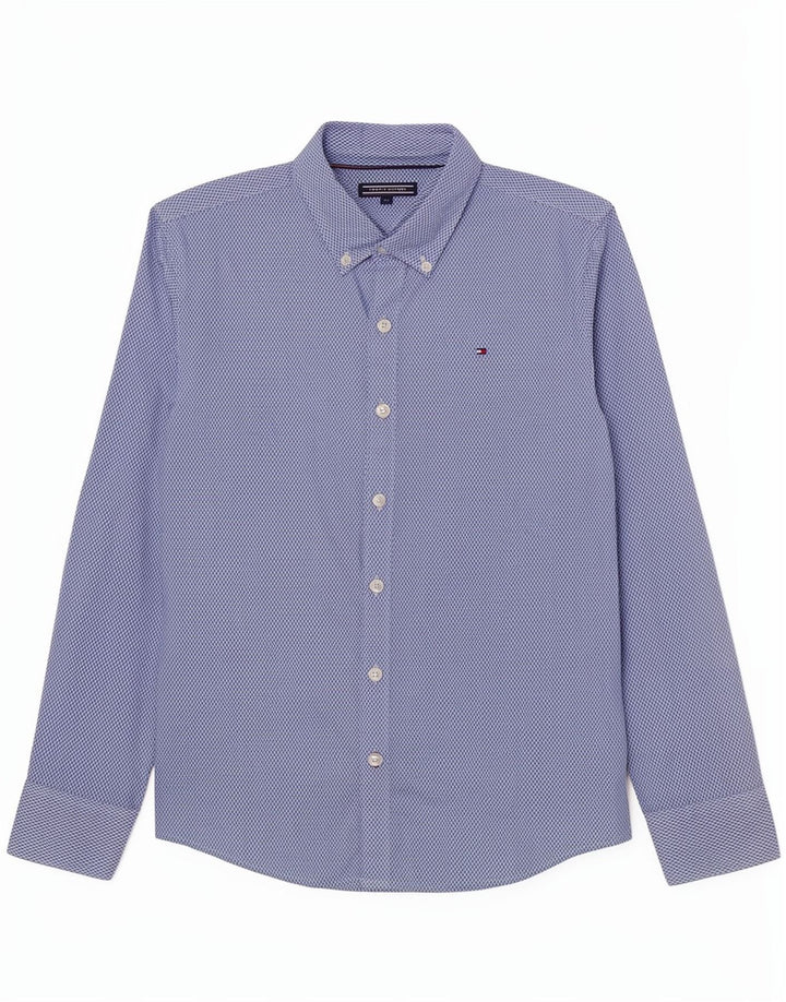 Tommy Hilfiger Chemise Garçon 11-12 ans Bleu Coton