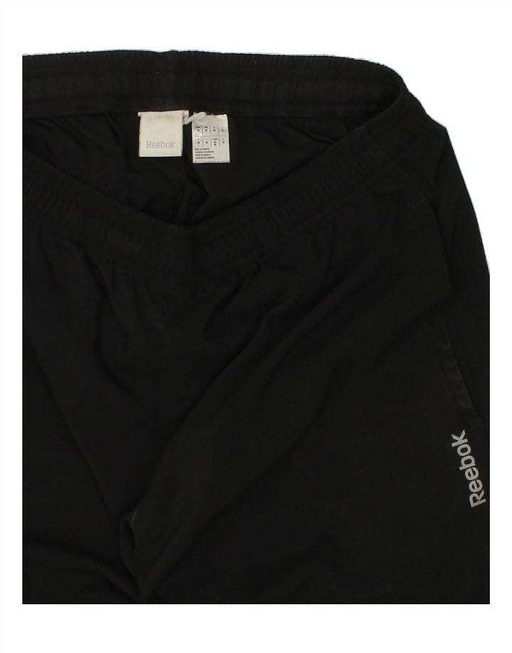 REEBOK Mens Tracksuit Trousers Medium Black Polyester Vintage Reebok and Second-Hand Reebok from Messina Hembry 