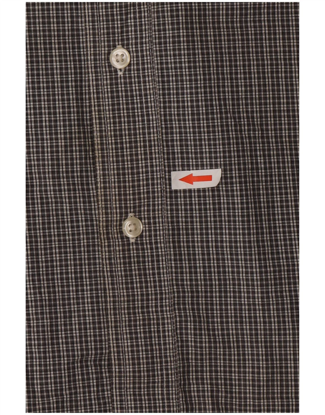 Chaps Chemise à manches courtes pour homme facile d'entretien en coton à carreaux gris