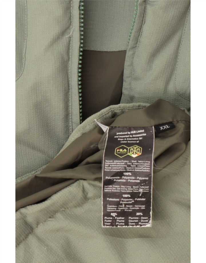 Fila Veste matelassée homme UK 44 2XL Vert Polyamide