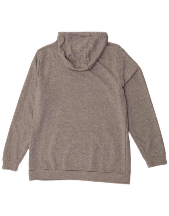 Nike Pull à capuche Dri Fit pour homme en coton gris moyen