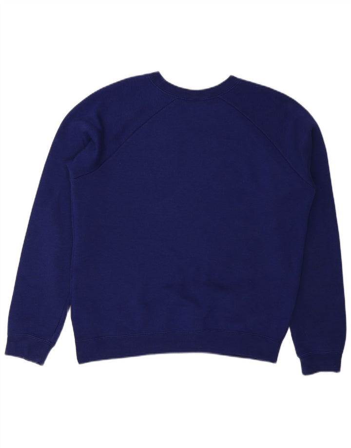 NIKE Womens Oversized Sweatshirt Jumper UK 10 Small Purple Cotton
