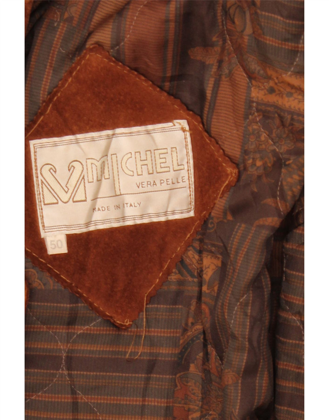 Michel Manteau surdimensionné en daim pour femme IT 50 XL en cuir marron