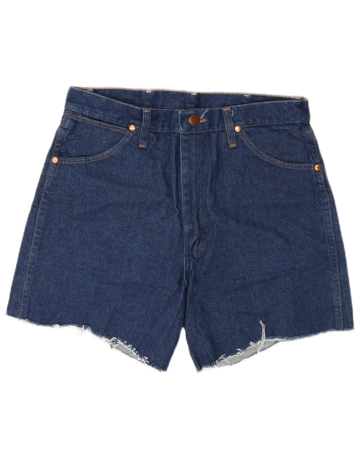 Wrangler Short En Jean Femme W30 Bleu Moyen