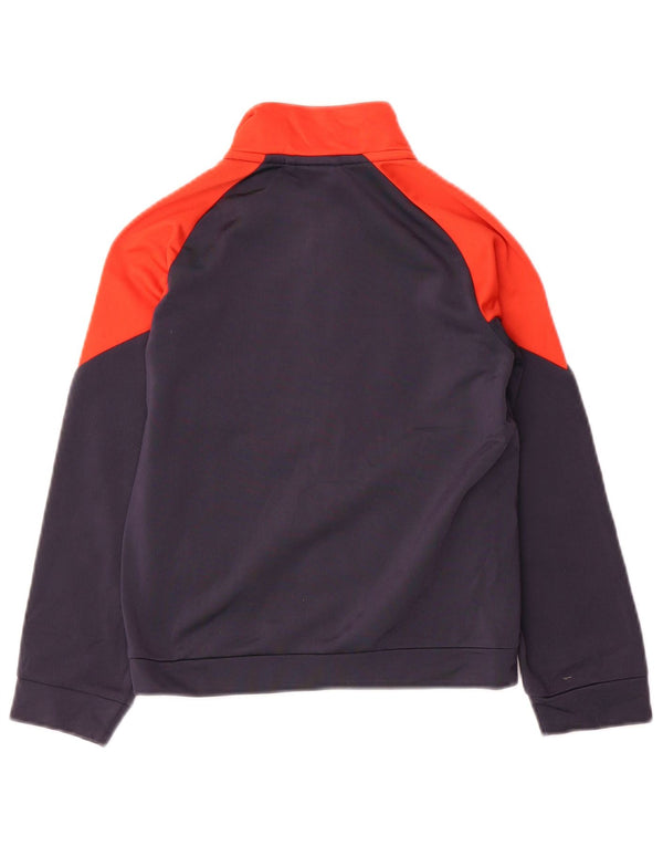 Puma Veste de survêtement graphique pour garçon 7-8 ans Bleu marine Colourblock