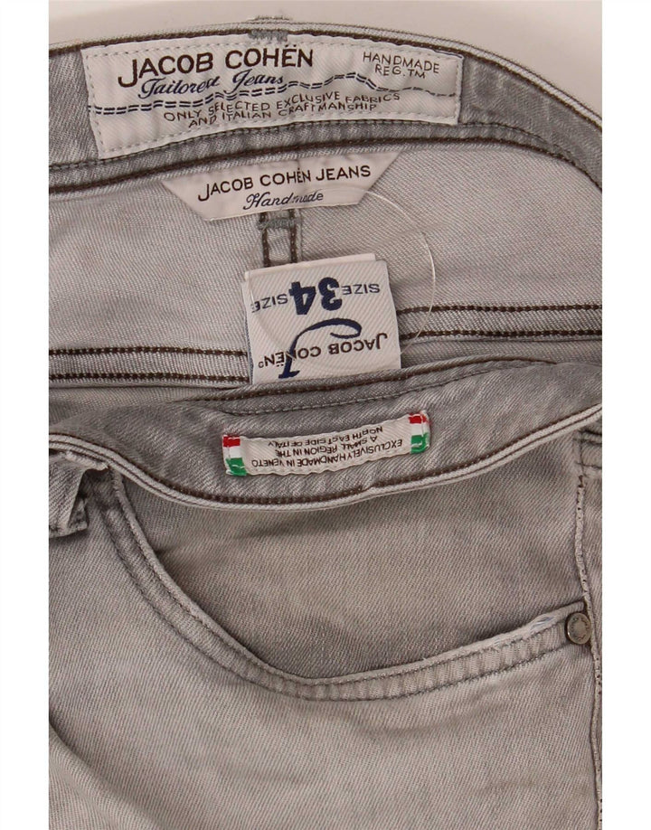 Jacob Cohen Jean Slim Homme W34 L30 Gris Coton