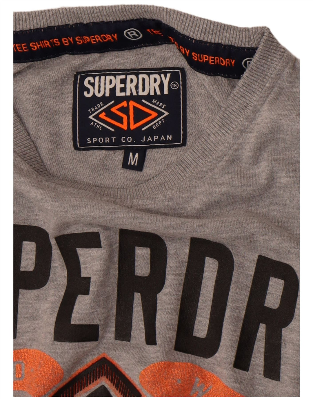 Superdry T-Shirt Graphique Homme Gris Moyen