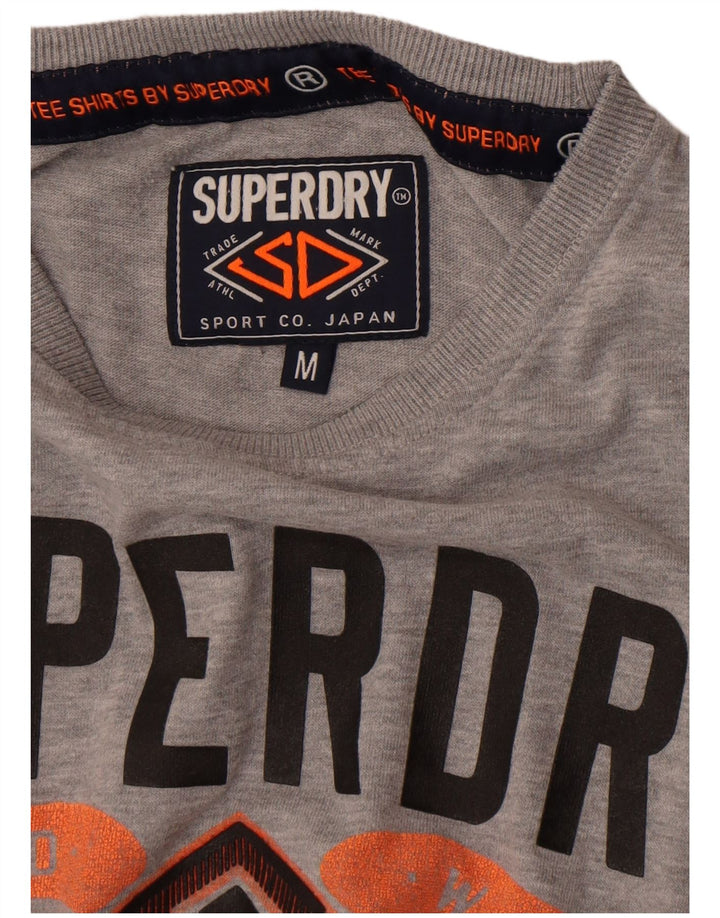 Superdry T-Shirt Graphique Homme Gris Moyen