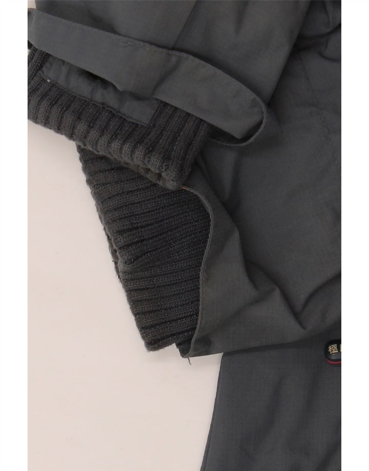 Superdry Veste de Pluie Windcheater Femme UK 42 XL Gris Nylon