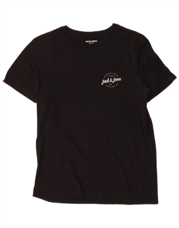 Jack & Jones T-Shirt Homme Haut Large Noir Coton
