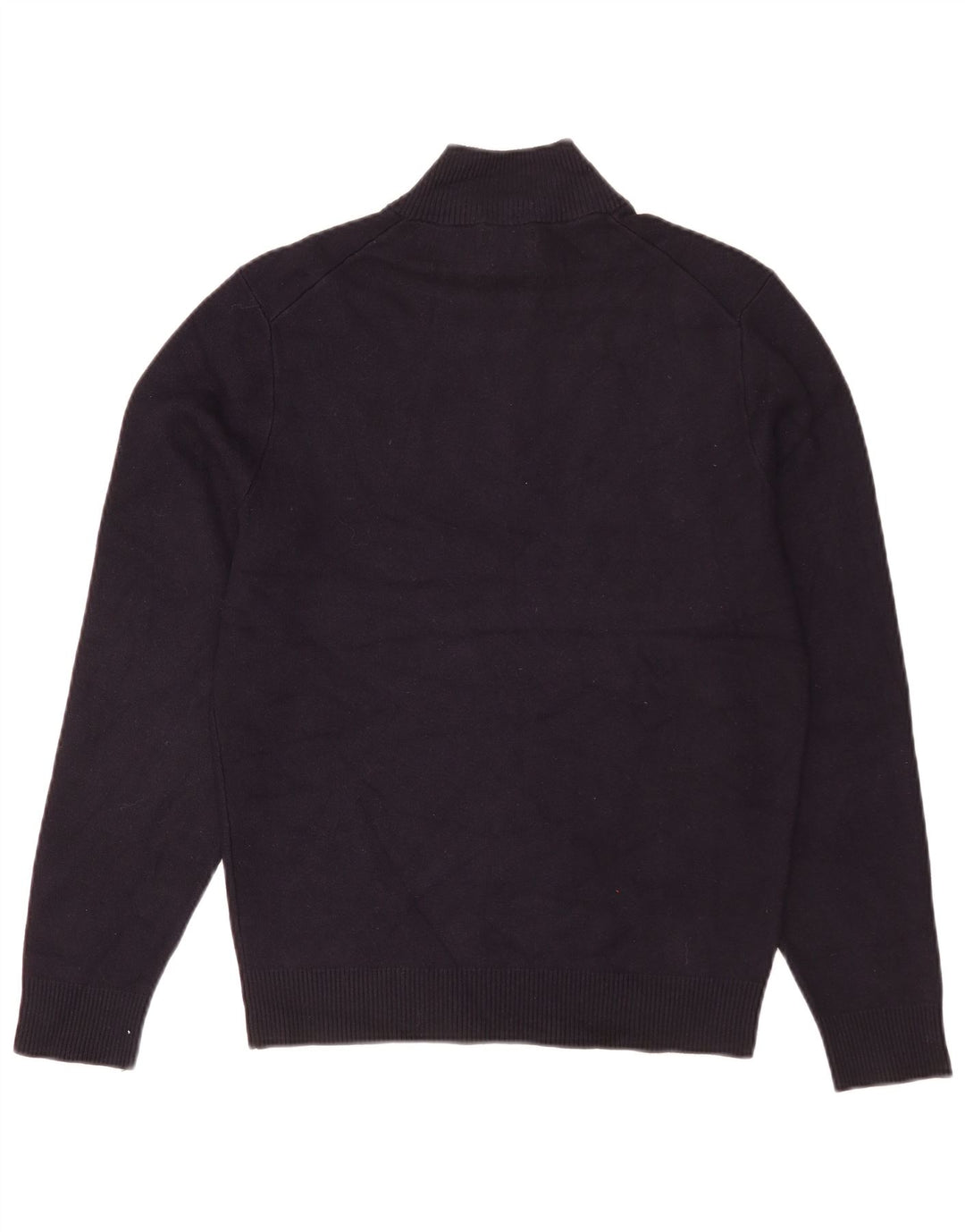 Massimo Dutti Pull Col Zippé Homme Bleu Marine Moyen