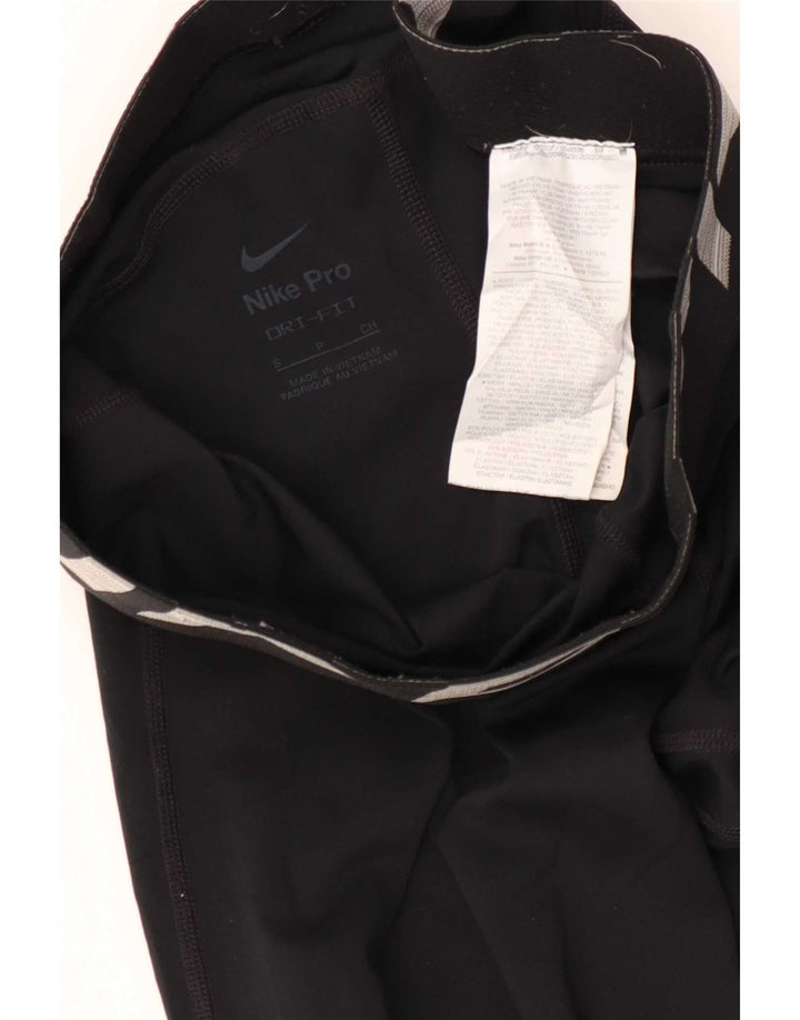 Nike Legging graphique Dri Fit pour femme UK 8 Small Noir Polyester