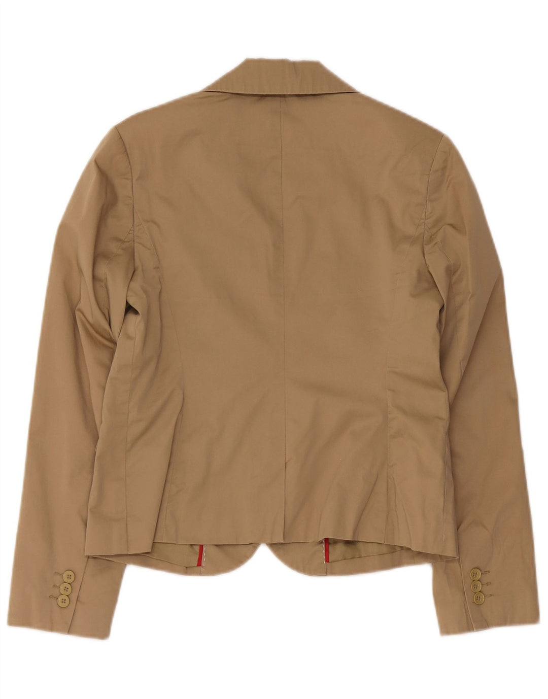 Tommy Hilfiger Veste blazer à 2 boutons pour femme US 8 en coton beige moyen