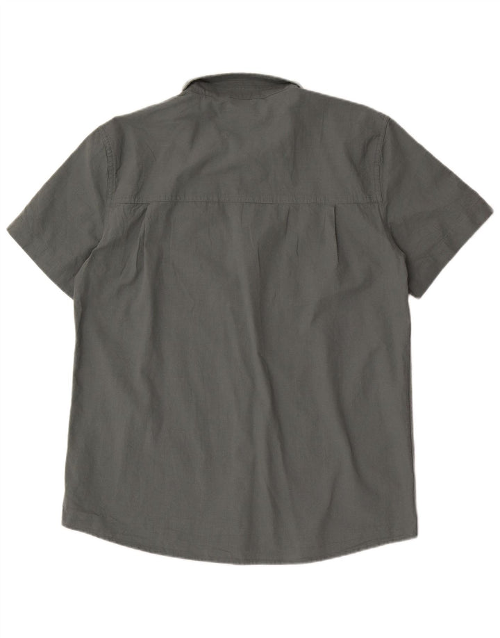 Mountain Warehouse Chemise à manches courtes pour homme en coton gris Taille L