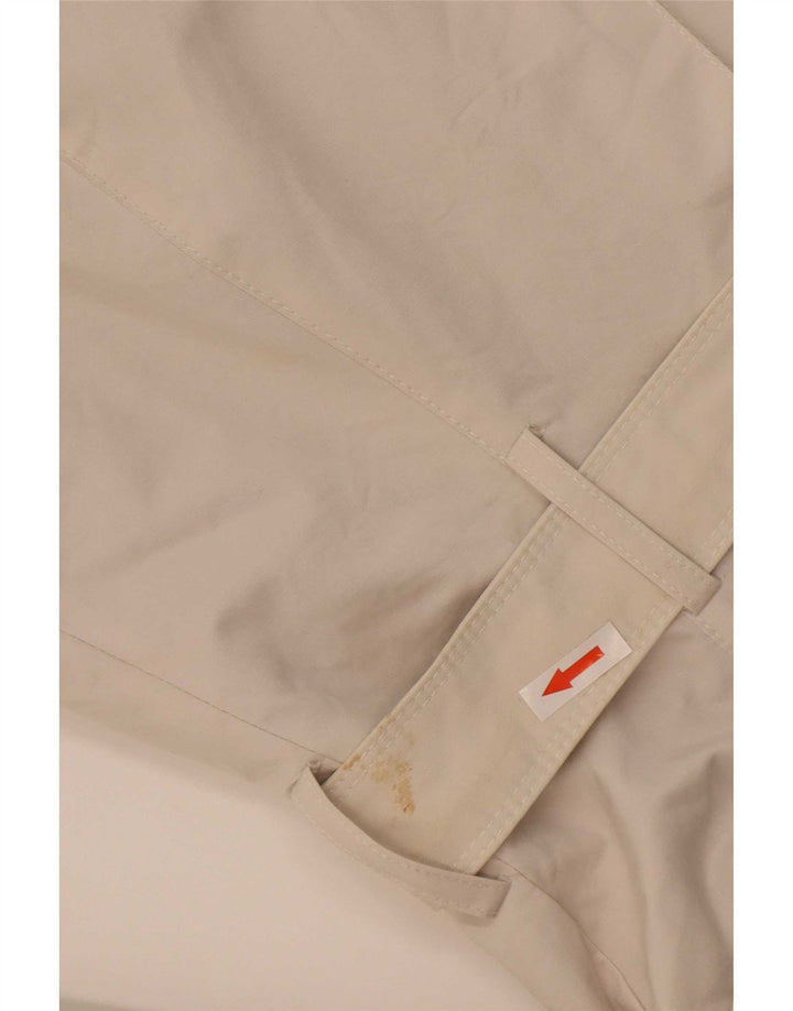 Zara Womens Trench Coat UK 12 Moyen Blanc Coton