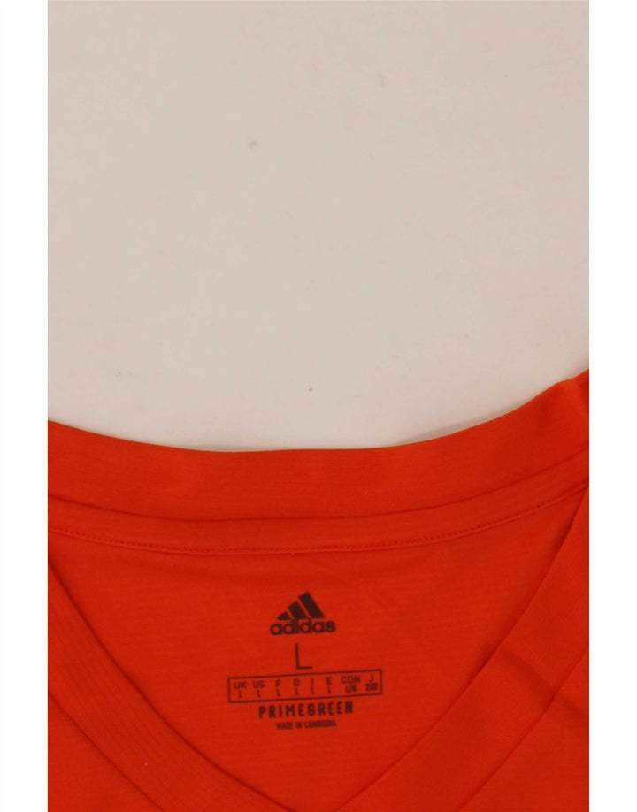 Adidas Hommes Aeroready Haut à manches longues Grand Orange