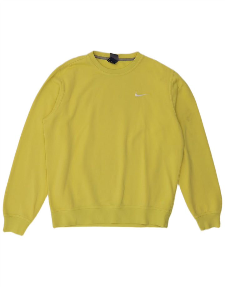 Nike Sweat-shirt en coton jaune moyen pour homme
