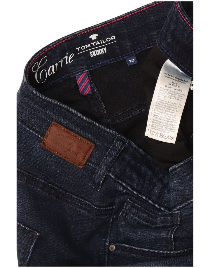 Tom Tailor Jean skinny femme W30 L30 bleu marine Lyocell