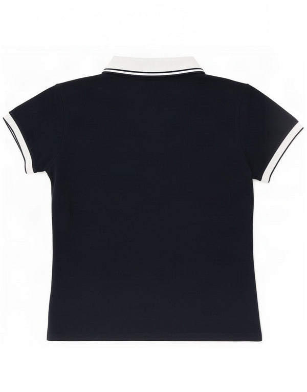 Fred Perry Polo Femme UK 18 XL Bleu Marine Colorblock Coton