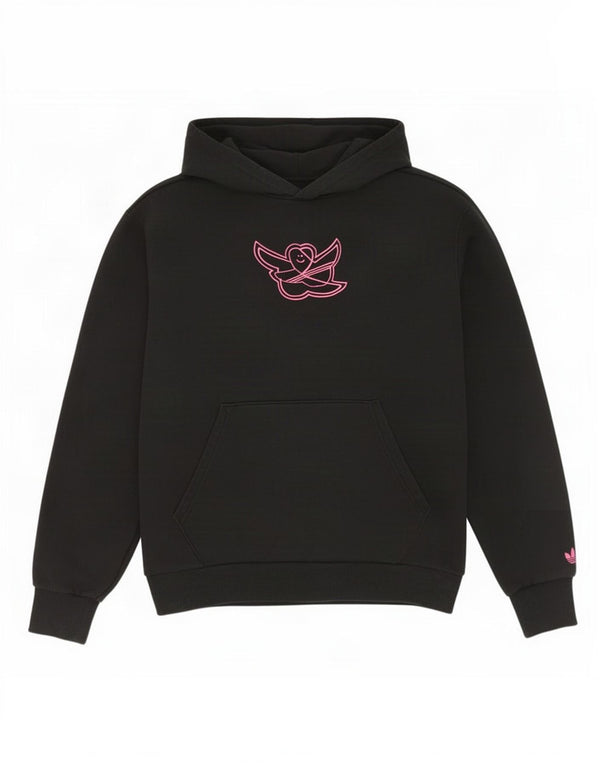 Adidas Pull à capuche graphique pour homme XL en coton noir