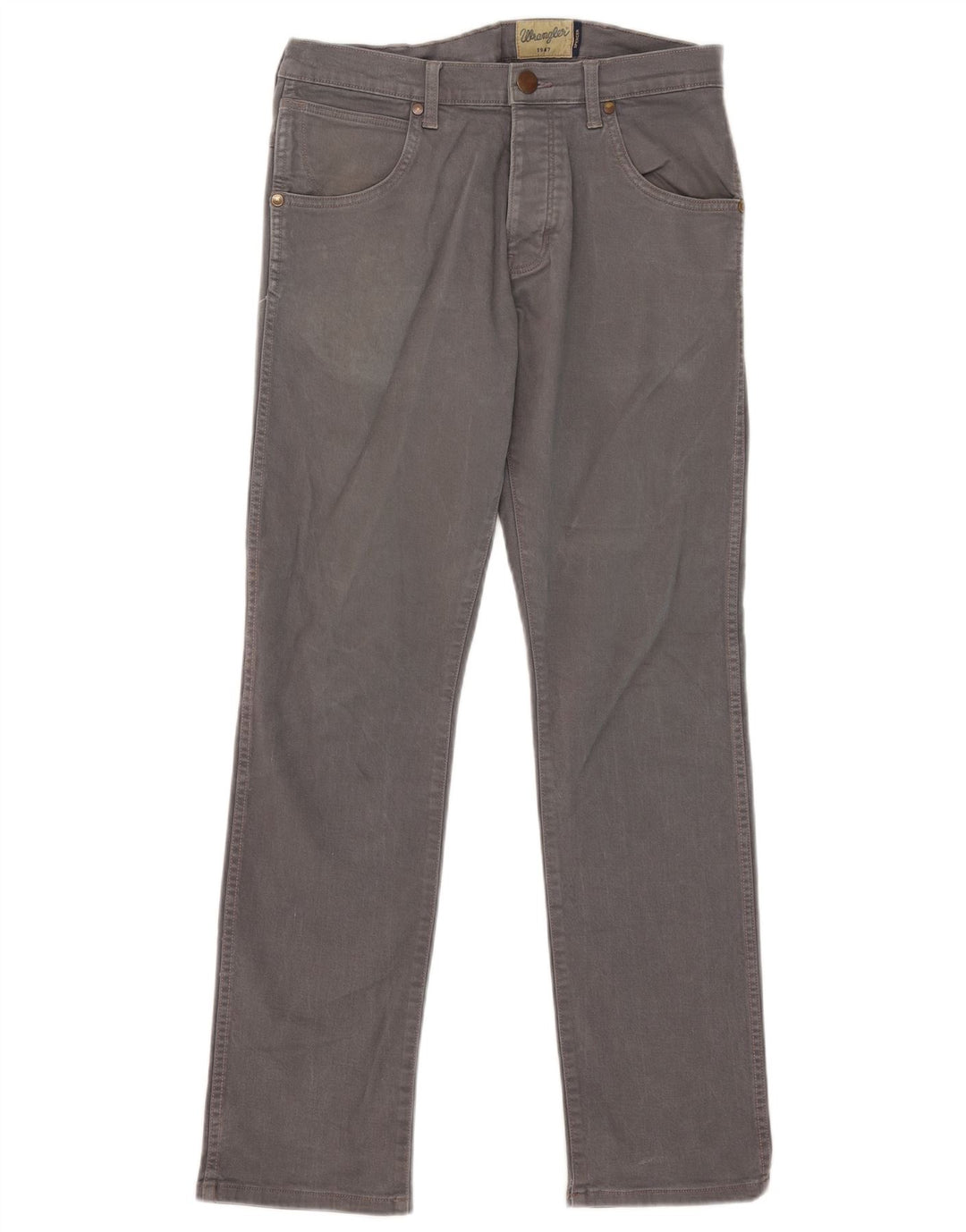 WRANGLER Jean Droit Spencer Homme W32 L32 Gris Coton