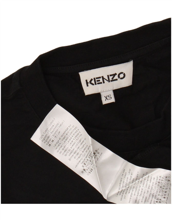 Kenzo Homme T-Shirt Graphique Top XS Noir Coton