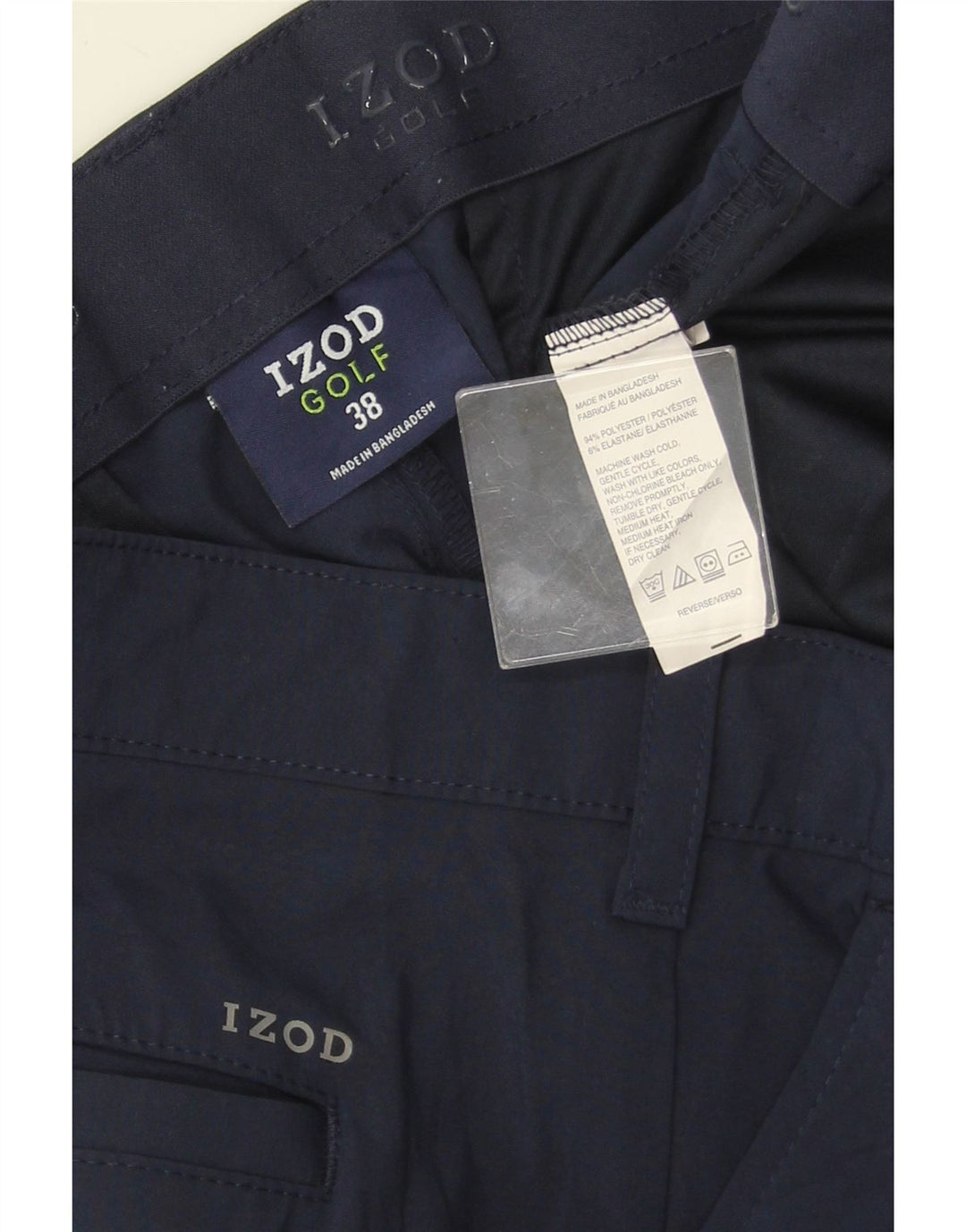 IZOD Short Cargo Homme W38 XL Bleu Marine Polyester