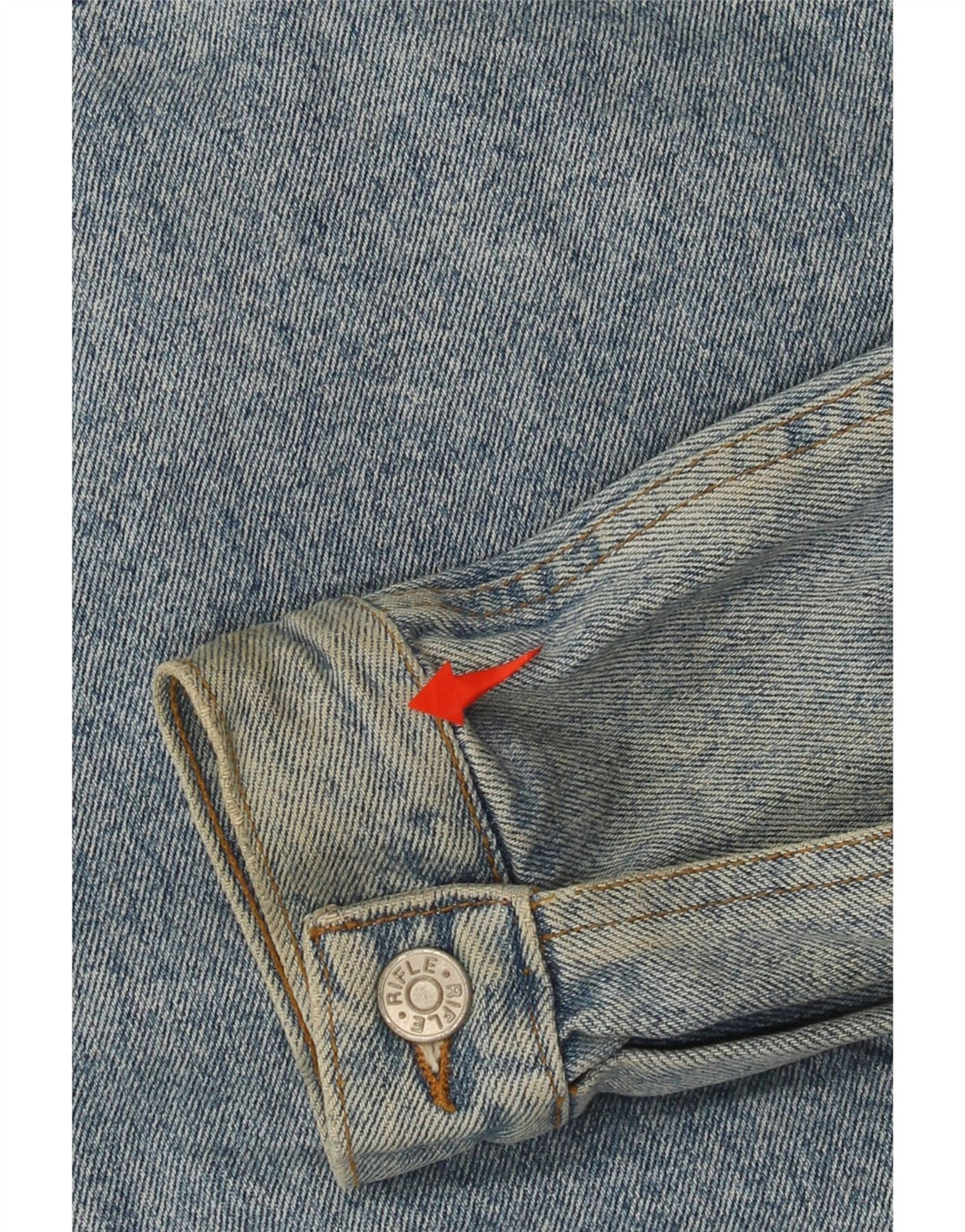 Rifle Veste en jean pour homme UK 38 Coton bleu moyen