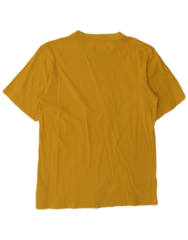 Adidas T-shirt graphique pour homme en coton jaune petit