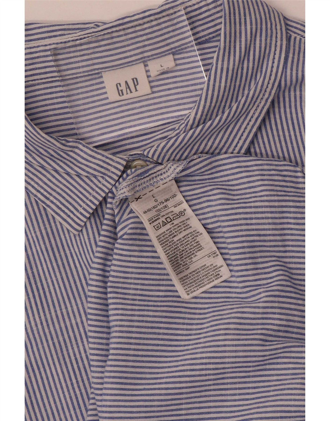 Gap Chemise Femme Taille 16 Grand Coton Bleu à Rayures