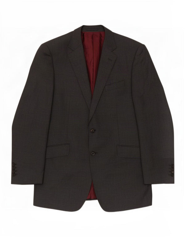 Marks & Spencer Veste blazer longue à 2 boutons pour homme UK 42 Grande laine grise