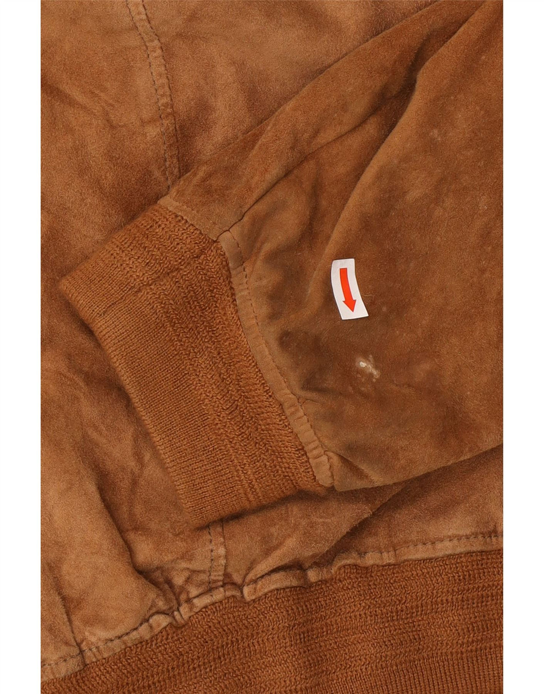 vintage Mens Suede Bomber Jacket UK 40 Grand Brun