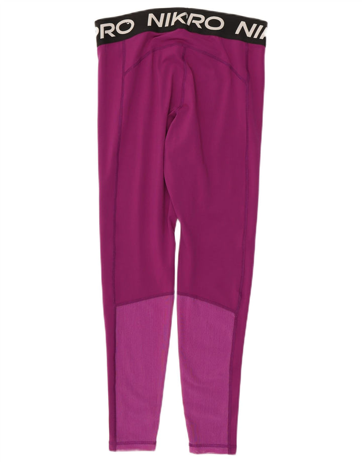 Nike Legging graphique Dri Fit pour femme UK 12 Violet moyen Polyester