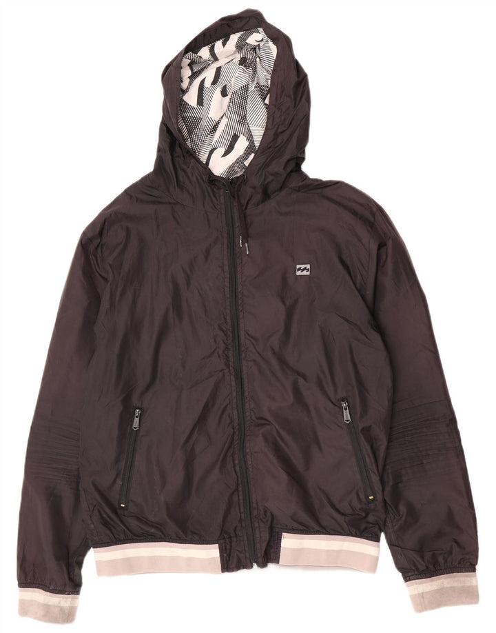 Billabong Bomber à capuche pour homme UK 40 Large Noir Polyester