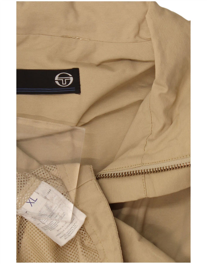 Sergio Tacchini Veste Bomber Homme UK 42 XL Coton Beige