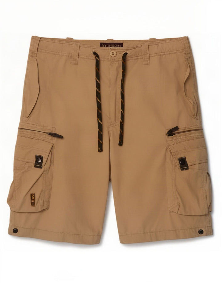 Scotch & Soda Short Cargo Homme Moyen W32 Nylon Beige