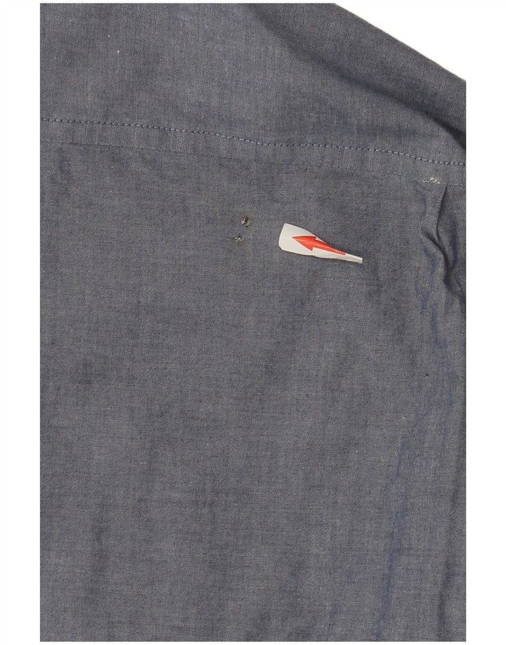 Reiss Chemise Homme XL Bleu Colorblock Coton