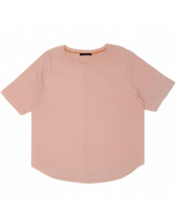 Marks & Spencer T-Shirt Femme Top UK 20 2XL Rose Viscose