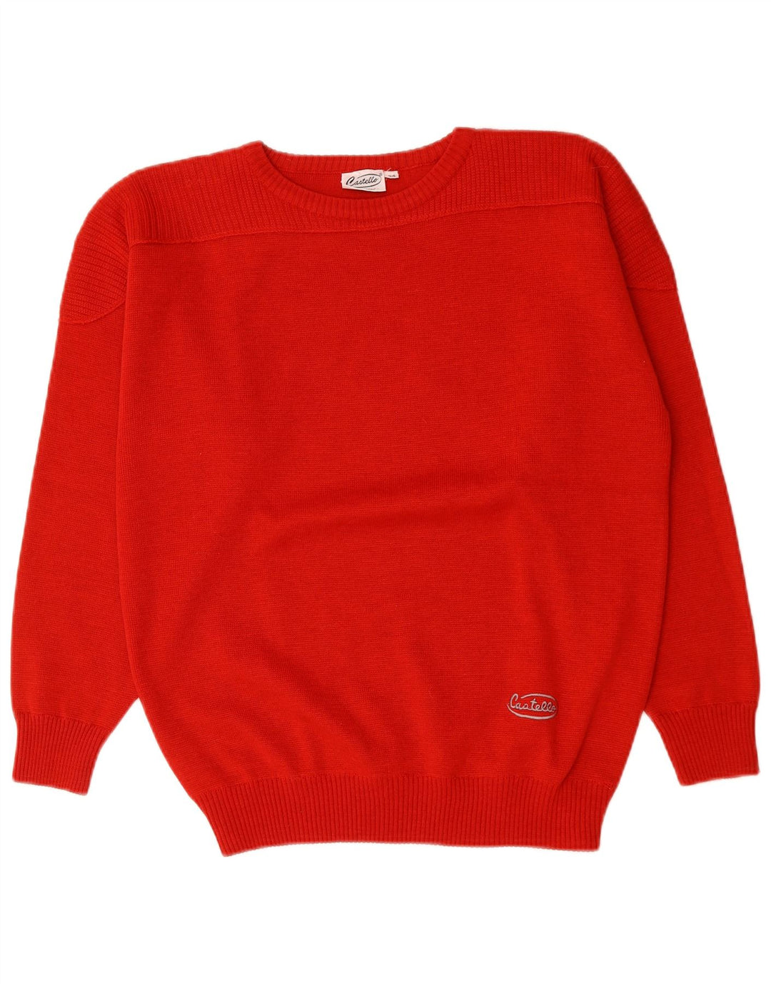 Castello Pull ras du cou pour femme IT 54 2XL Rouge Polyacrylique