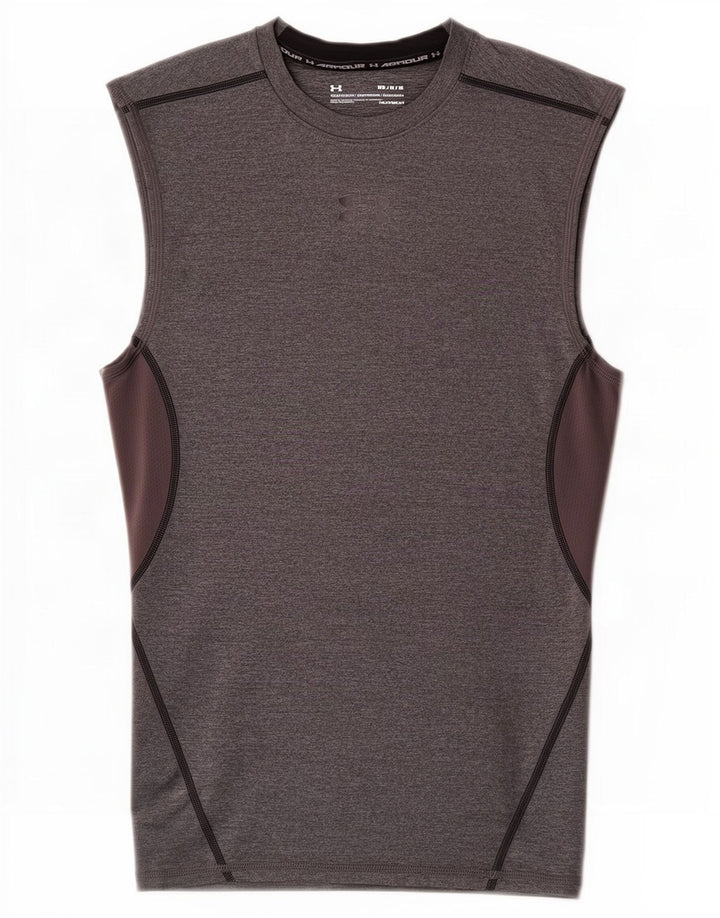 Under Armour Débardeur Heat Gear Homme Gris Moyen Colourblock