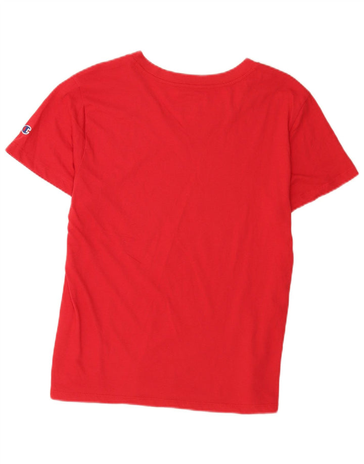 Champion T-Shirt Femme UK 14 Large Rouge