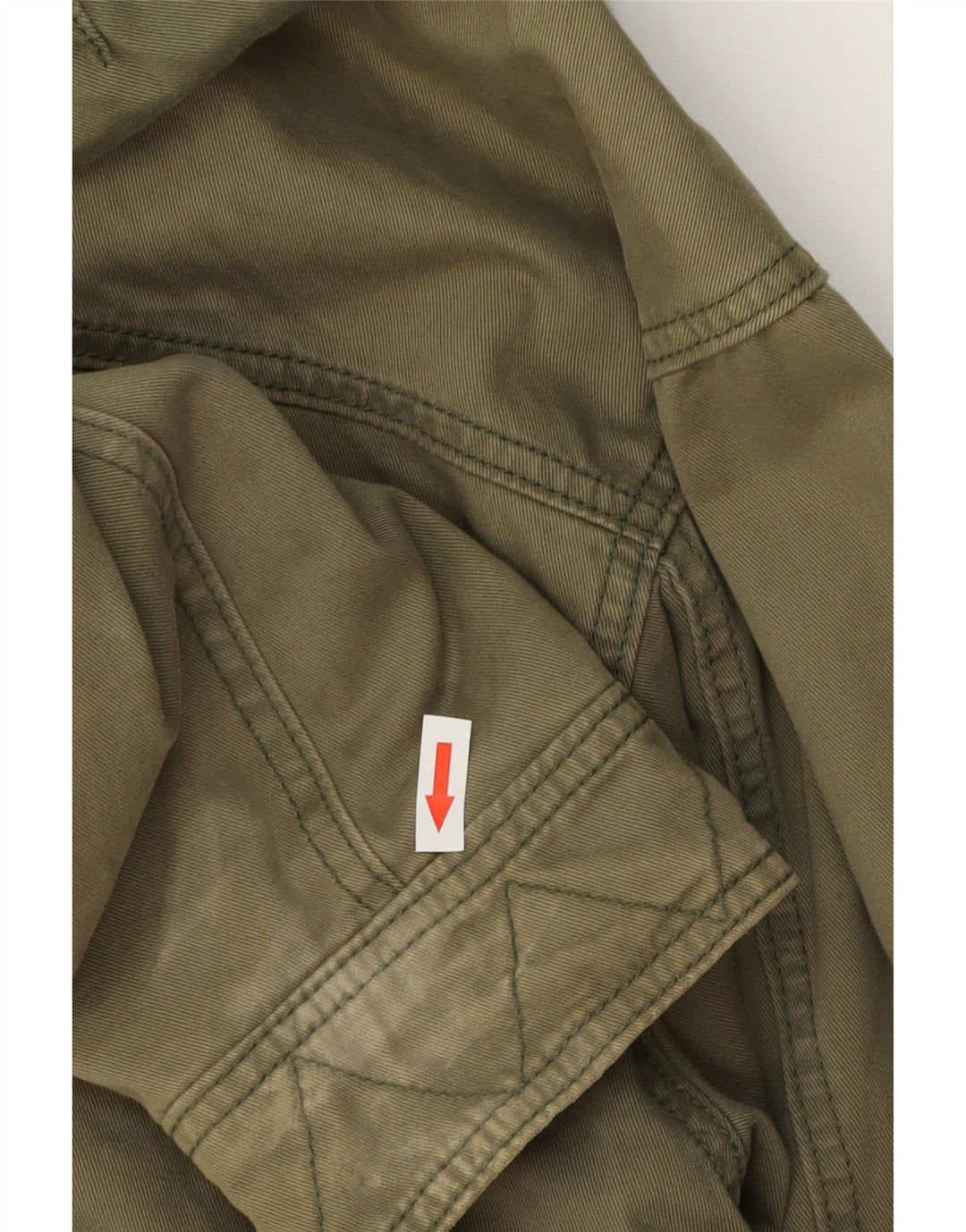 NIKE Parka à capuche pour homme UK 39/41 en coton kaki moyen