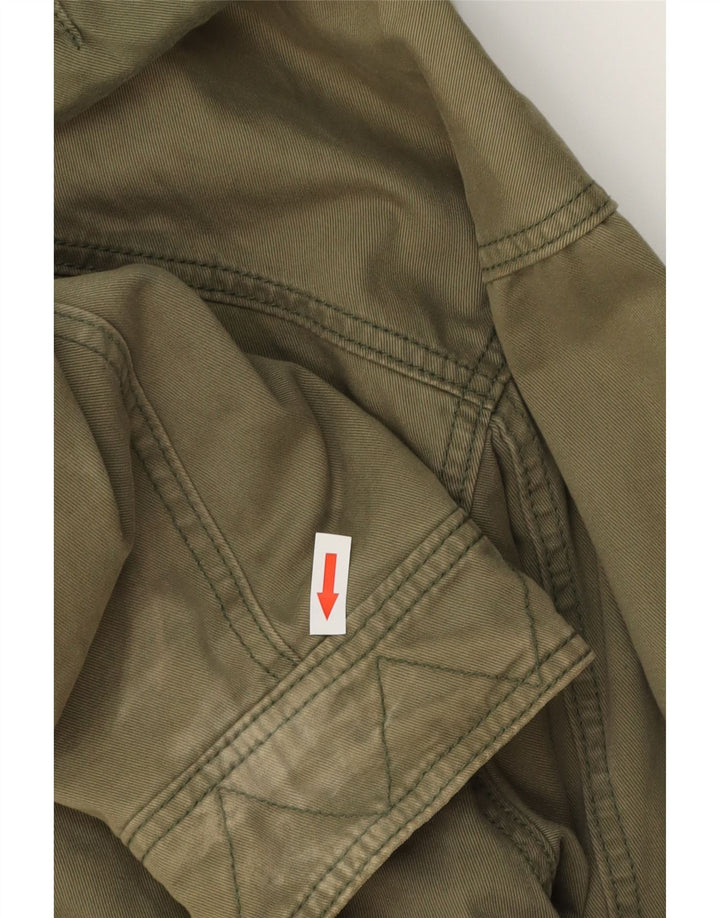 NIKE Parka à capuche pour homme UK 39/41 en coton kaki moyen