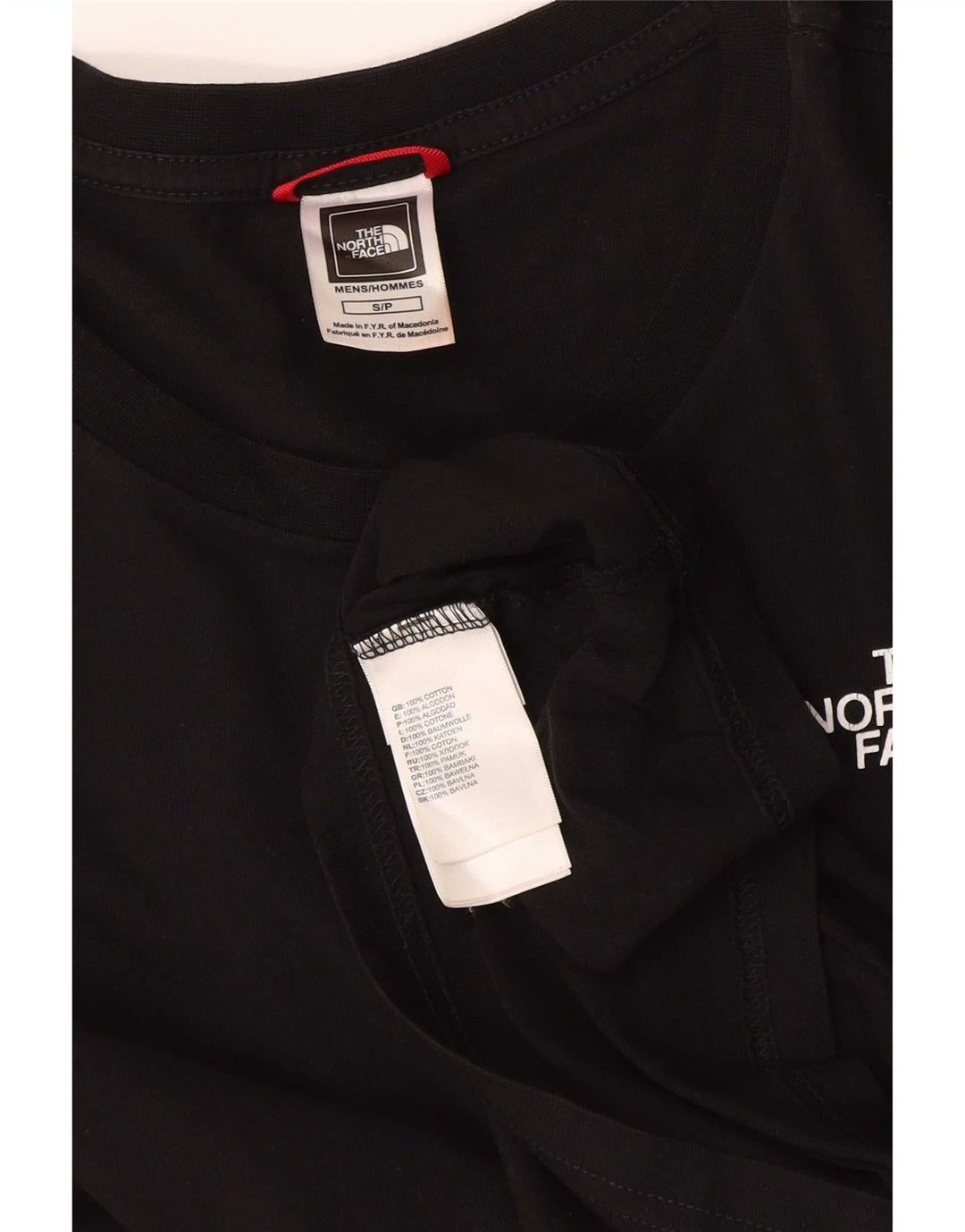 The North Face Haut graphique à manches longues pour hommes Petit coton noir