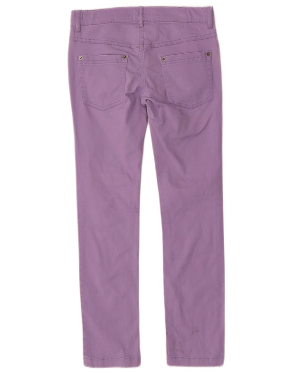 BENETTON Jean Slim Fille 8-9 Ans Large W26 L26 Violet Coton