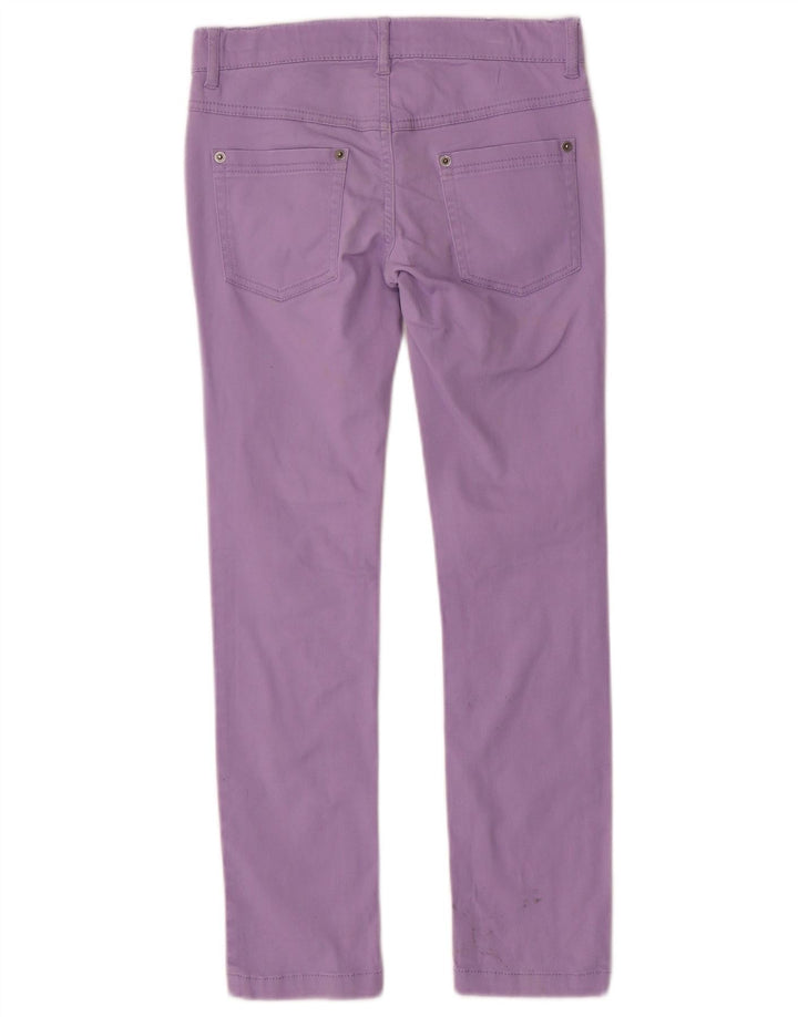 BENETTON Jean Slim Fille 8-9 Ans Large W26 L26 Violet Coton